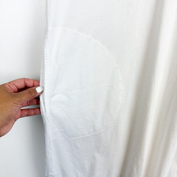 NWT Talbots Womens Mini White Tank Shift Dress w Pockets Cotton - Size L - Picture 4 of 10